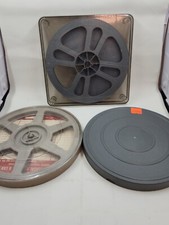 Lot of 3pcs Vintage 8mm Reel 7" Plastic w Canister 400ft 3pack