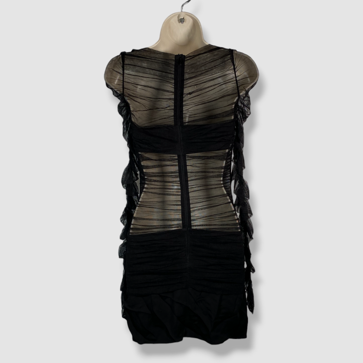 $1045 Christopher Esber Women's Black Silk Ruched Tulle Semblance Dress Size 4 | eBay $1045 Christopher Esber Women's Black Silk Ruched Tulle Semblance Dress Size 4 | eBay