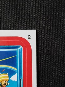 Super Mario Bros Topps Wacky Packages 2014 Series 1 SUPER MALARIA BROS. #2 NES