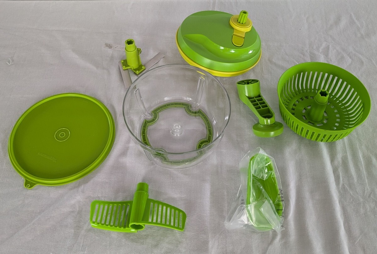 Tupperware Quick Chef Pro System Manual Food Processor #5578A Lime
