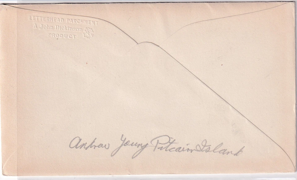 1953 PITCAIRN ISLANDS FDC Queen Elizabeth QE2 coronation to Southampton England - Image 2 of 2