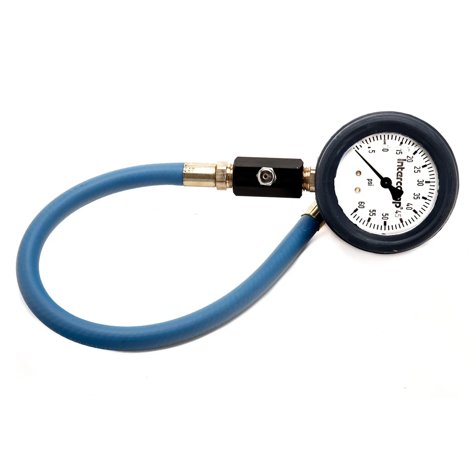 Medidor de presión de neumáticos lleno de líquido Intercomp 360067 Deluxe 2,5" cara 0-60 PSI Foto 2 de 3