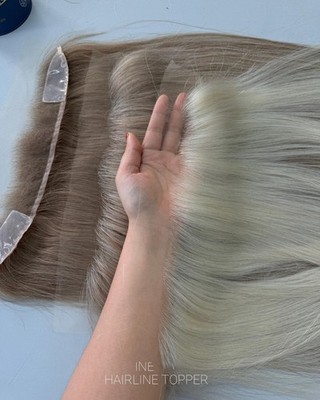 16'' 12x2'' HD Lace Human Virgin Hairpieces For Bald Hairline Multi Colors