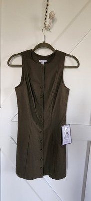 olive green dress. sz 3/4...nwt simplicity at the finest ..must see
