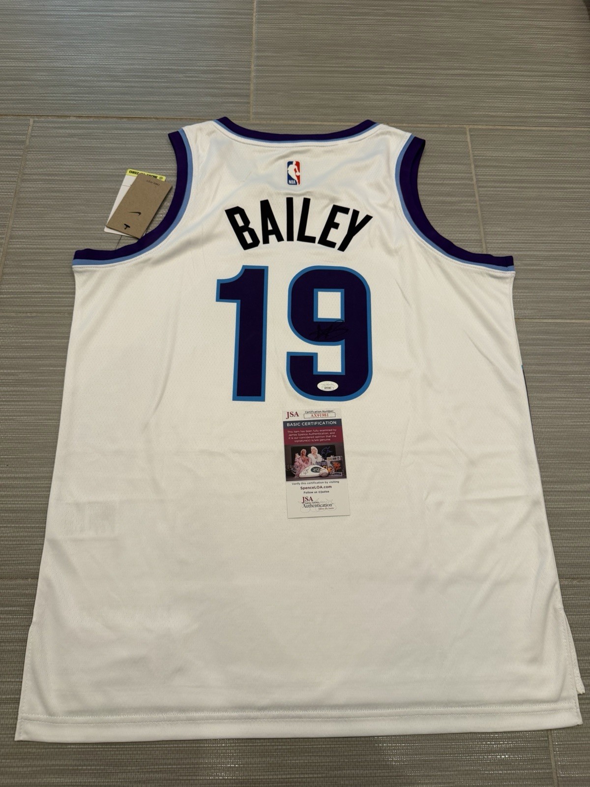 Ace Bailey Signed Utah Jazz Jersey JSA COA 