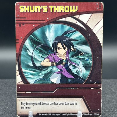 Shun's Throw 28/48 BA160-AB-SM Red Ability Bakugan Battle Brawlers Card