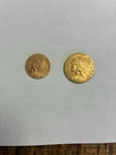 1913 & 1914 Indian Head Gold Coin Eagle $5 & $2.50