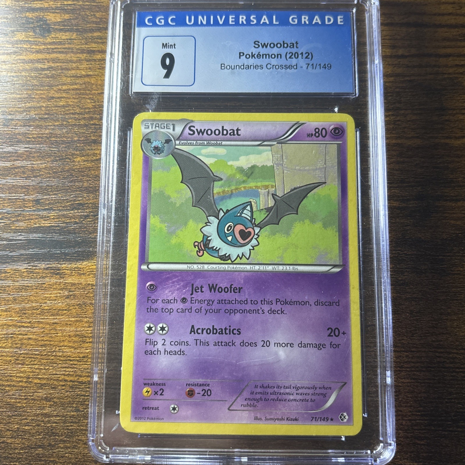 Swoobat 71/149 Boundaries Crossed Non-Holo CGC Graded Mint 9