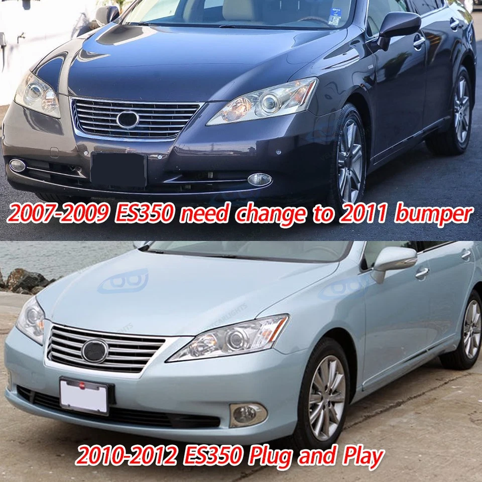 LED Triple Headlights Headlamps For LEXUS ES350 ES240 2006-2012 Retrofit Foto 2 de 4