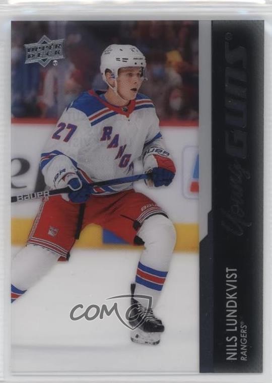 2021 Upper Deck Series 2 Young Guns Clear Cut Nils Lundkvist #456 Rookie RC 0lb7