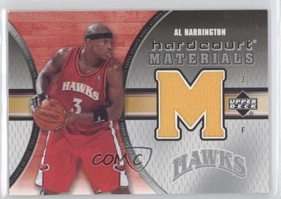 2005-06 Upper Deck Hardcourt Hardwood Materials Al Harrington #HM-AH 0n9