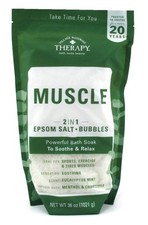  3 PACK Village Nat. Bath Soak Muscle 2In1 Epsom Salt 36oz Bag