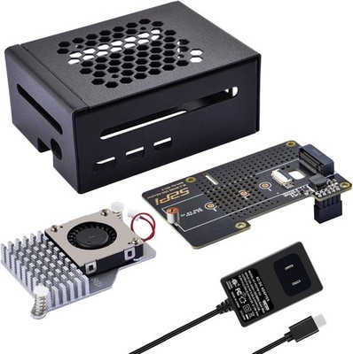 GeeekPi Metallgehäuse für Raspberry Pi 5 mit offiziellem Pi 5 Aktivkühler N04...