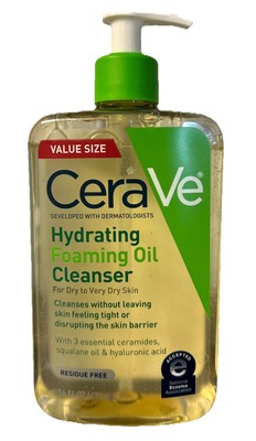 CeraVe Hydrating Foaming Oil Cleanser w/ Pump ~ 16 FL OZ