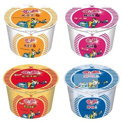 NEW Taiwan Uni-President Instant Noodle Ramen Bowl 統一麵 風味碗 (肉燥特大/蔥燒牛肉/鮮蝦/肉骨茶)
