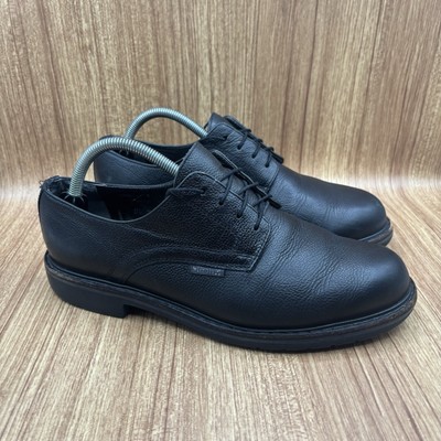 Mephisto Marlon Plain Toe Oxford Men s Size 8 Black Grain Leather Lace Shoes