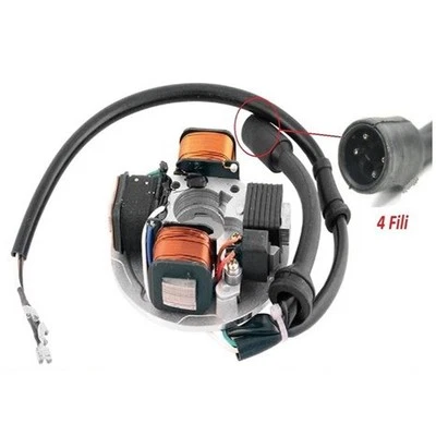 OEM QUALITY STATORE A 4 BOBINE E 7 CONNETTORI PER PIAGGIO Vespa PK S V5X2T 50 1982-1985