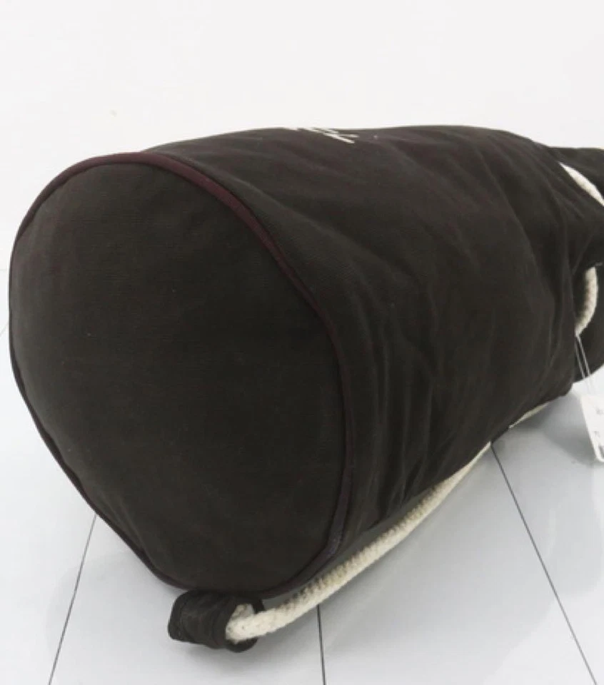 Auténtico bolso Chanel de lona con cordón negro blanco para mujer Francia 121298 Foto 4 de 4