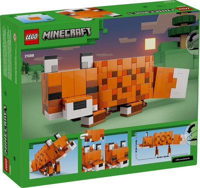 LEGO Minecraft 21588 The Fox Posable Figure Model Kit 497 pcs NEW SEALED