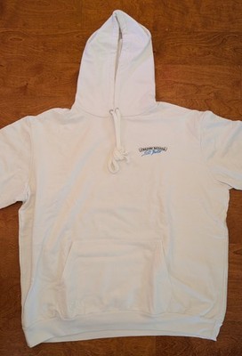 Auth Chrome Hearts St. Barth Exclusive Hoodie - White/Blue Horseshoe - XXL - NEW