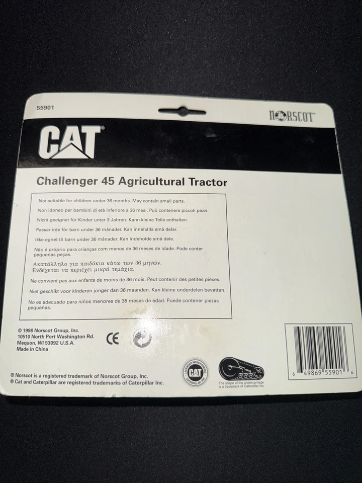 Norscot 1/64 Cat Challenger 45 Agricultural Tractor 1998 Farm Show - Image 3 of 4