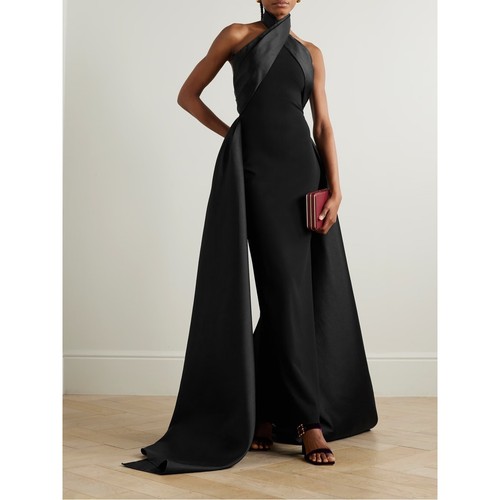 Solace London Rumi Halterneck Gown Black NEW with tags