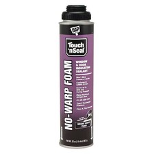 Touch 'N Seal Spray Foam Sealant, 20 oz, Aerosol Can, White, Polyurethane Base,