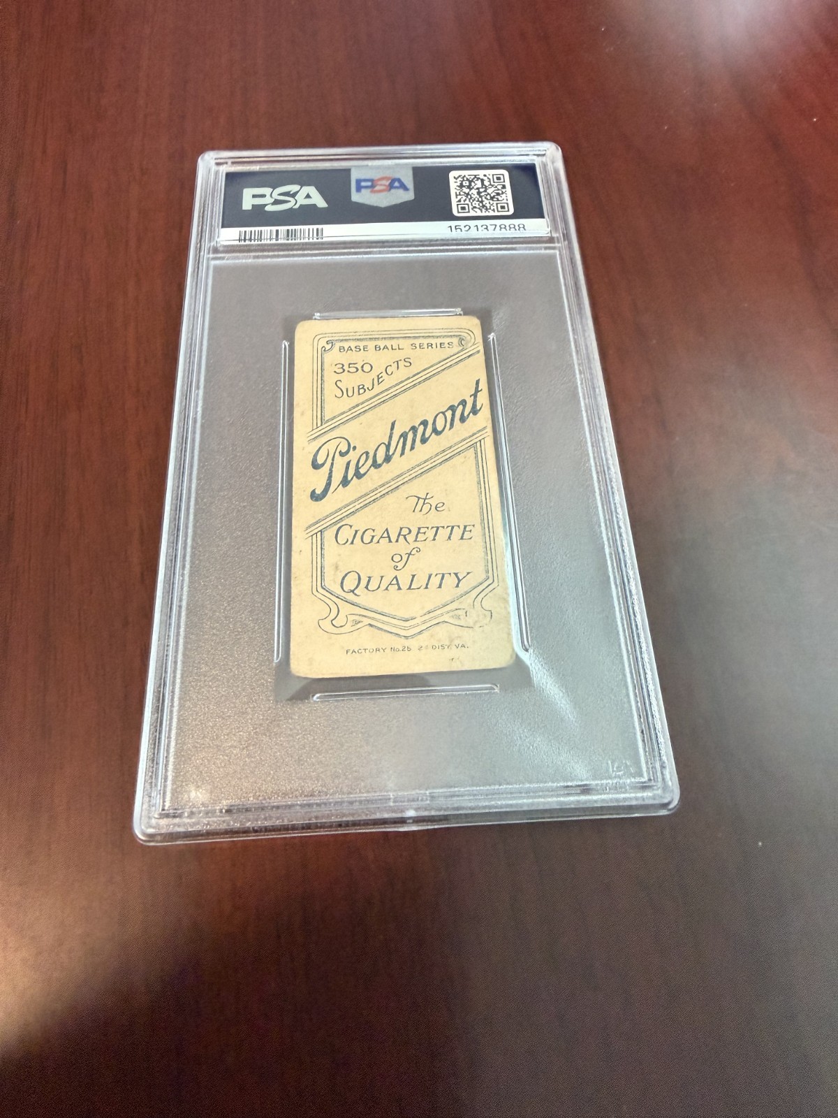 1909-11 T206 Piedmont 350 Shad Barry Milwaukee Rookie Card. PSA 1.5 view 2