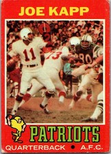 1971 Topps Joe Kapp #145 New England Patriots Base Set NFL Football