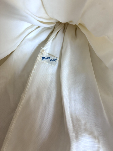 Vêtements vintage années 50 Mary Hoyer étiquetés chemise de nuit blanche négligée pour poupée 14" - Photo 3/5