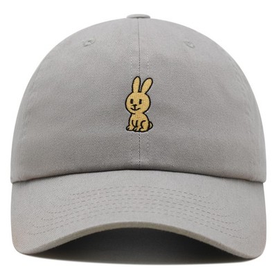 JPAK Bunny Friend Premium Dad Hat Embroidered Cotton Adjustable Pet Animal Lover