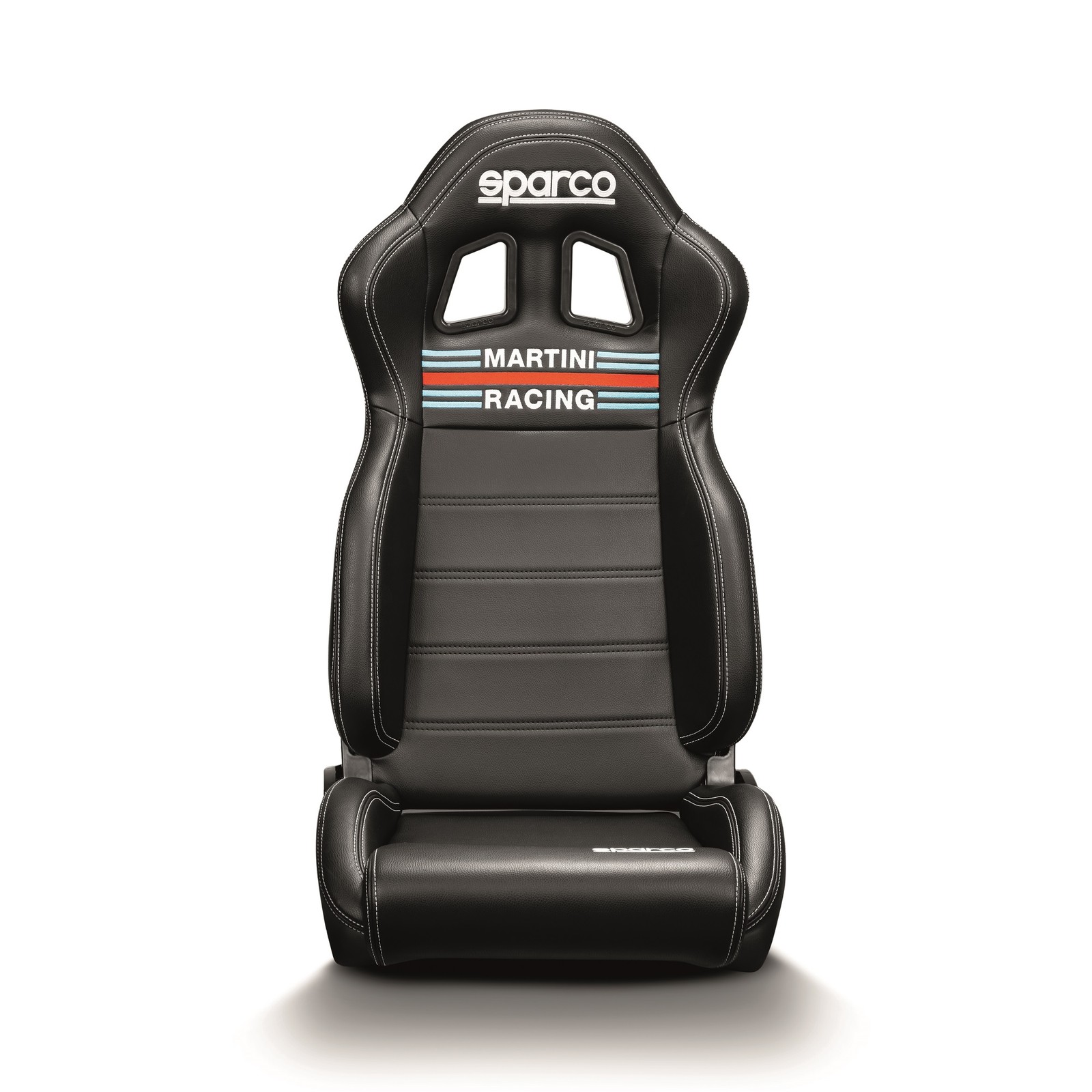 Sparco R100 Martini Racing Car Seat, Faux Leather Adjustable Lightweight