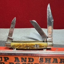 Keen Kutter Small 3 Blade Stockman Great Snap And Scales 