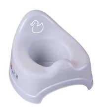 Potty with Music Box, Duck, Light Grey, Ergonomic, Splash Guard
