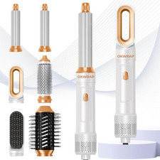 6 in ONE Blow Dryer Brush,Air Curling Iron round Brush Blow Dryer 800W,Ionic Hai