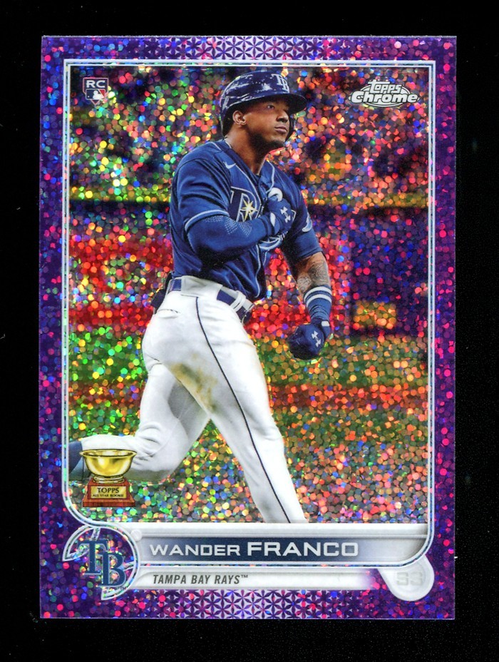 2022 Topps Chrome Purple Speckle Refractor #35 Wander Franco RC /299, NM