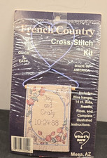 Counted Cross Stitch Kit FRENCH COUNTRY Mini Wallhanging Made in USA