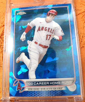 2022 TOPPS CHROME UPDATE SAPPHIRE 100 CAREER HOME RUNS SHOHEI OHTANI