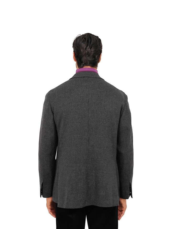 $2600 RUBINACCI NAPOLI Gray Double Breasted Jacket Soft Cashmere 42 US / 52 EU - Image 4 of 4