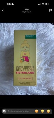 United Colors of Benetton Sisterland Yellow Peony EDT Spray 2.7 fl oz