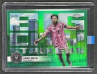 LIONEL MESSI 2025 TOPPS CHROME MLS #BCS-10 BIG CITY STRIKERS GREEN REFRACTOR /99