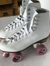 Chicago Ladies Women’s Rink Roller Skates Size 10 White EUC