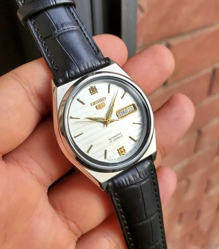 Seiko SKXN99 1995 White Linen Sunburst Dial Retro Ultra Rare Vintage JDM Auto