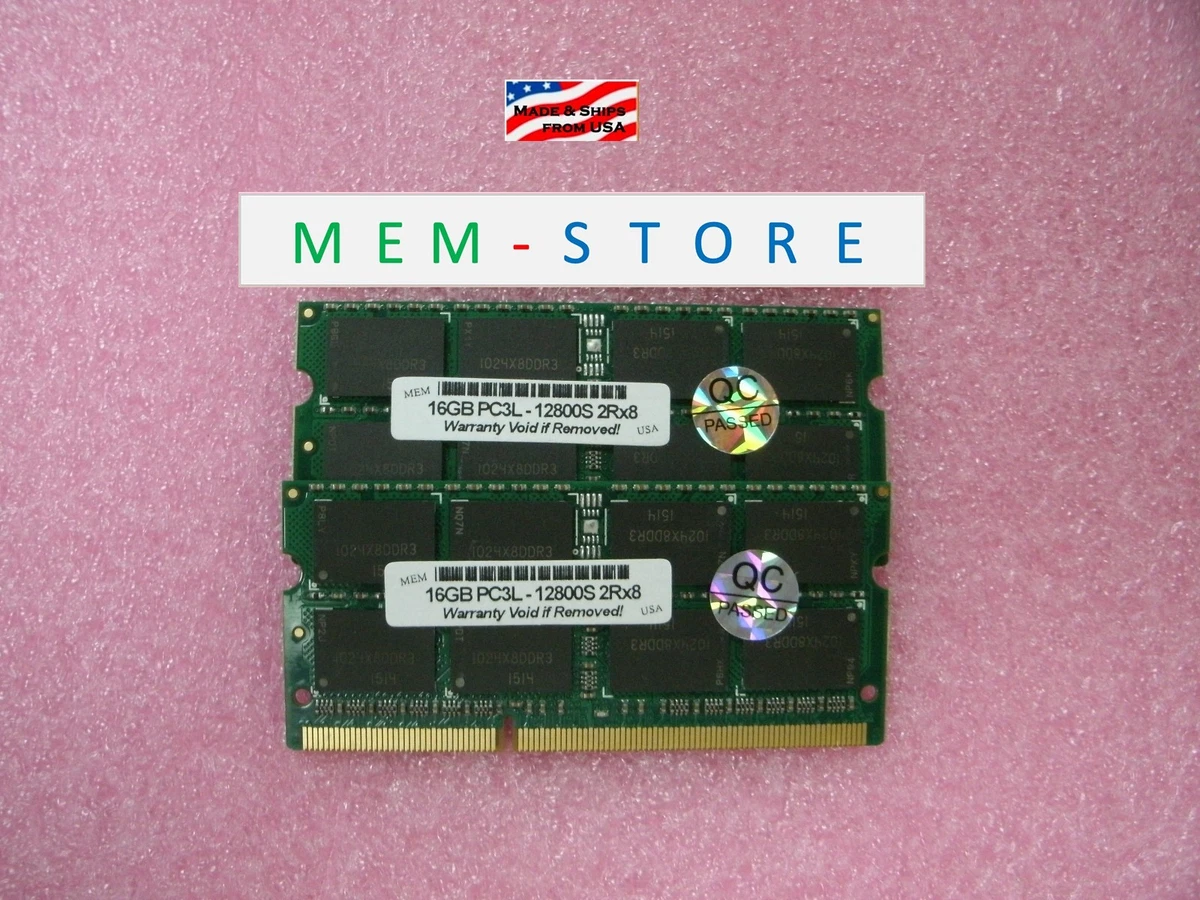 PC3-12800 (DDR3-1600) Computer Memory (RAM) 32 GB Total Capacity