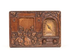 Vintage Emerson BM247 * Snow White Repwood Radio * Excellent & Original * Works