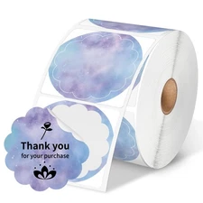 Phomemo 2” Color Circle Thermal Labels, Self-Adhesive Round Direct Sticker La...