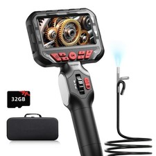 Articulating Borescope Camera with Light,Two-Way Industrial Endoscope Inspect...
