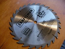 Craftsman 10" carbide C-100 28-tooth general purpose saw blade 5/8 arbor