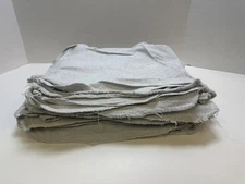50 White Shop Towels 12 x 14 Cleaning Cotton Rags Absorbent Wipers BUY MORE SAVE