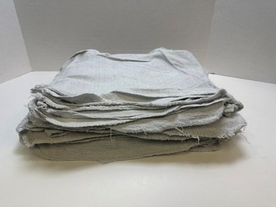 50 White Shop Towels 12 x 14 Cleaning Cotton Rags Absorbent Wipers BUY MORE SAVE